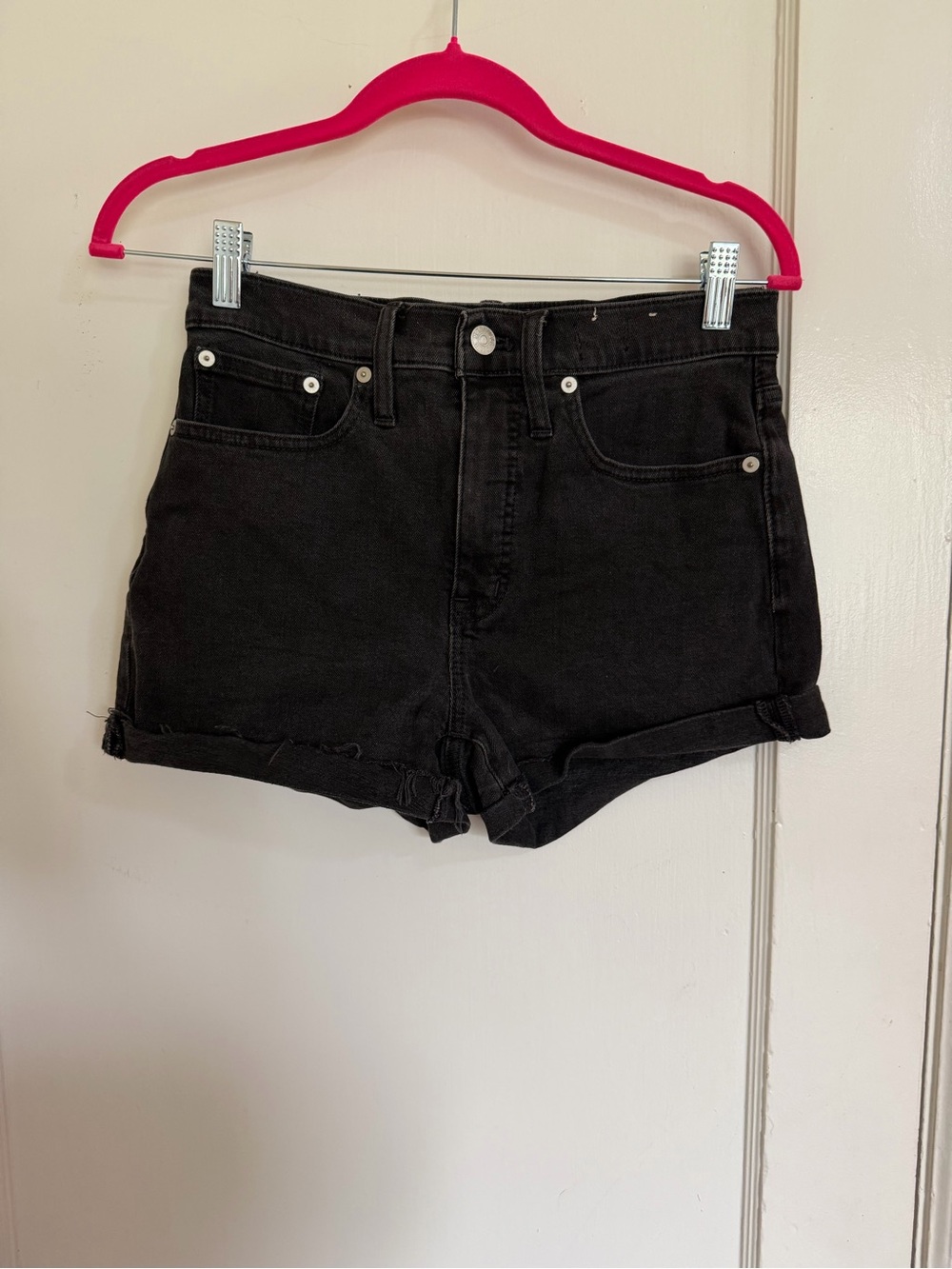 Madewell size 26 High-Rise Black Denim Women’s Shorts